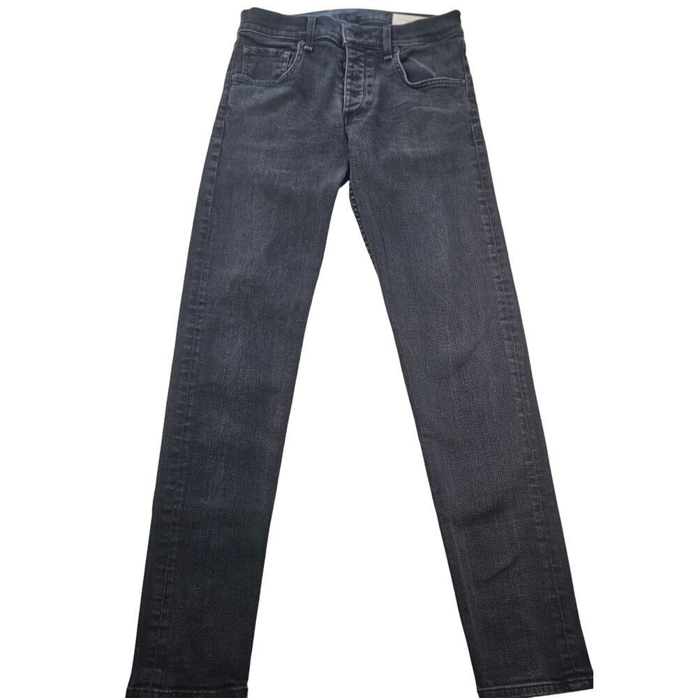 Rag & Bone Mens Size 33* (33x33) Standard Issue Fit 1 Slim Skinny Leg Black Wash